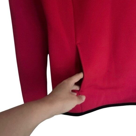 Aether Apparel Red Polartec Fleece High Neck Pullover w/ Pockets Sz Small - Picture 5 of 8